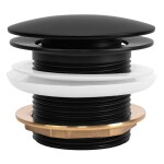 REA - Univerzální vanová výpusť Click-clack - Black REA-W2014