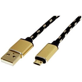 Roline USB kabel USB 2.0 USB-A zástrčka, USB Micro-B zástrčka 1.80 m vícebarevná stíněný 11.02.8820