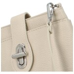Stylová dámská kožená crossbody Dopina, béžová