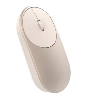 Xiaomi Mi Portable Mouse Gold / Bezdrátová laserová myš / Bluetooth / 2.4Ghz Dual mode (6970244526212)