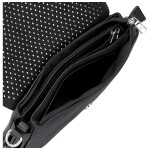 Trendy dámská koženková crossbody kabelka Kasandra, černá