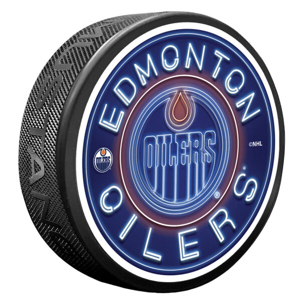 Mustang Puk Edmonton Oilers NHL Neon