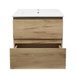 Koupelnová skříňka 2 zásuvková s umyvadlem SAT B-Way 59x50x45 cm dub mat BWAY260OAKU4BI BWAY260OAKU4BI