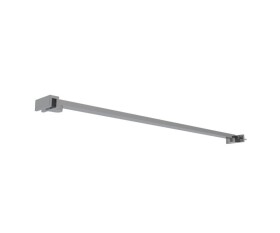 Erga Paris, rohová vzpěra pro sprchové zástěny o tloušťce skla 6/8/10 mm, délka 60cm, chromová, ERG-V02-PARIS-BAR60-CR