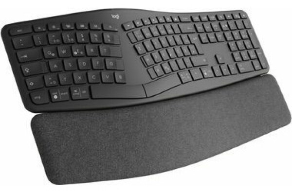 Logitech Wireless K860 Ergo US černá/ Bezdrátová klávesnice Ergonomická BT USB US layout