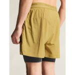 Běžecké šortky CRAFT Hypervent 2 in 1 - zelené Velikost textilu: XL