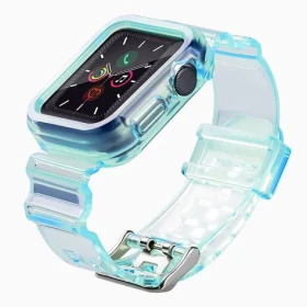 Hurtel Silicone Strap Set pro Apple Watch 38 mm modrá / Řemínek