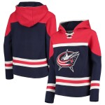 Fanatics Dětská Mikina Columbus Blue Jackets Asset Lace-Up Pullover Hoodie Velikost: Dětské S (6 - 9 let)