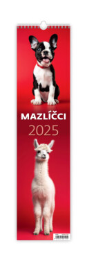 Nástěnný kalendář vázankový/kravata Helma 2025 - Mazlíčci