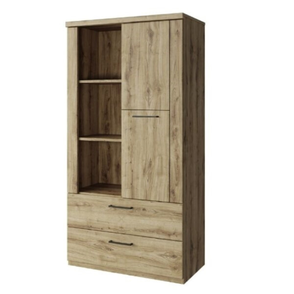 ARTEN (NANO Systems s.r.o.) Nízký otevřený regál DOORSET-1D2S (Dub navarra) NIZKY-OTEVRENY-REGAL-DOORSET-1D2S