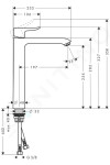 HANSGROHE - Metris New Baterie pro umyvadlovou mísu, chrom 31184000