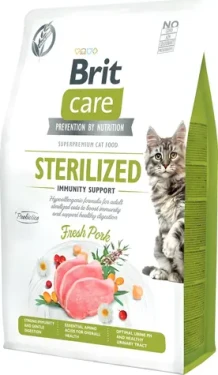 Brit Care Cat Grain-Free Sterilized Immunity Support 2 kg / Granule pro kočky / sterilizované kočky / bez obilovin (356212)
