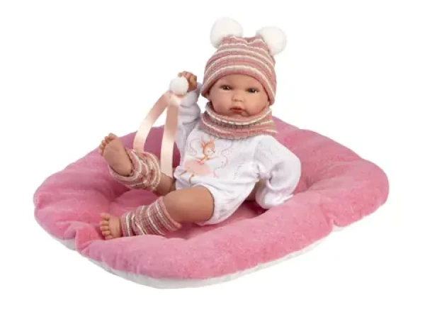 Llorens 63512 NEW BORN HOLČIČKA - realistická panenka miminko s celovinylovým tělem - 35 cm
