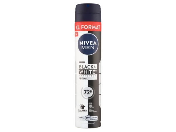 Nivea Men Black & White Invisible Original Sprej antiperspirant 200ml