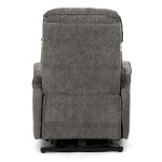 Polohovací křeslo, elektrické kabelové ovládání, šedá, látka, TV-H9727 GREY2