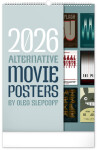 Nástěnný kalendář 2026 NOTIQUE - Alternative Movie Posters, 33 x 46 cm