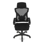 Kancelářská židle, výškově nastavitelná, černá látka, KA-R223 BK