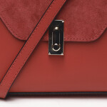 Trendy dámská kožená kabelka Lena červená