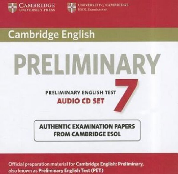 Cambridge English Preliminary PET 7: Audio CDs (2) - Cambridge ESOL