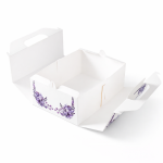 Výslužková krabice s rukojetí Lila 26x18x9,5cm