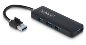 StarTech černá / USB-A hub / 4 porty / 5 Gbps / napájený (H5A4A-USB-HUB)
