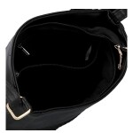 Trendy dámská koženková crossbody kabelka Pita, černá