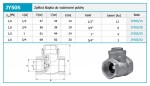 NOVASERVIS - Zpětná klapka do vodorovné polohy 2" JY505/50