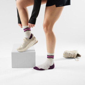 Dámské merino běžecké ponožky SMARTWOOL Women's Run Targeted Cushion Mid Crew So, Ash velikost: 42-45 (L)