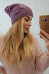 Fleecová čepice Carolina K243 tmavě růžová UNI