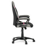Herní židle, houpací mechanismus, růžová látka, KA-L611 PINK