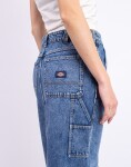 Dickies Long Denim Carpenter Skirt RINSED BLUE W/ FADE S