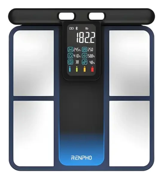 Renpho MorphoScan černá/stříbrná / Chytrá osobní váha / segmentální analýza / Bluetooth / do 180 kg (R-MSC01-BK-SPF)