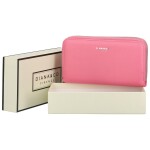 Jednoduchá dámská koženková peněženka Lucy, tmavě růžová