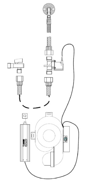 IDEAL STANDARD - Urinály Automatická splachovací sada (6V - 4x1,5V), bílá VV20018000