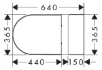 HANSGROHE - EluPura Original S WC kombi se sedátkem SoftClose, vario odpad, AquaChannel Flush, Rimless, bílá 60346450