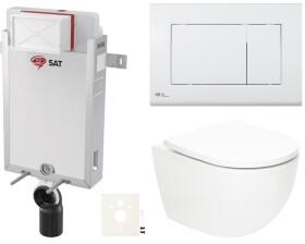 Závěsný WC set k zazdění SAT Fusion SIKOSZTORFU20 SIKOSZTORFU20