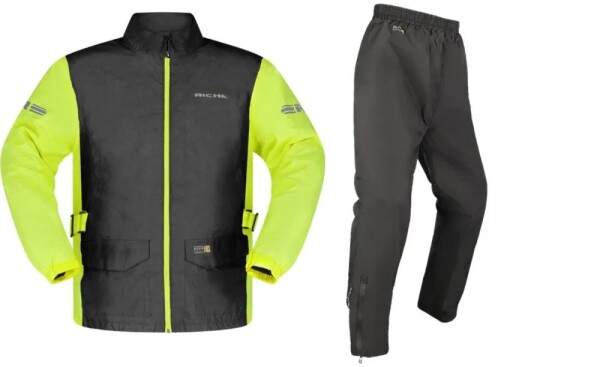 Moto pláštěnka Richa Monsoon Rainsuit 2dílná černo/fluo žlutá - XL