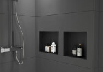 CERANO - Zápustná polička/nika do obkladu - černá matná - 30x30x10 CER-417473