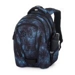 Studentský batohový 3-dílný set Bagmaster BAG 25 B ČERNO-MODRÝ (batoh,pouzdro)
