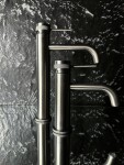 REA - Umyvadlová baterie Lungo Grip - Gun Grey, vysoká REA-B8779