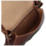 Malá dámská kožená crossbody Lorentii, hnědá