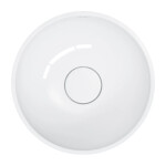 OMNIRES - SHELL M+ umyvadlo na desku, O35 cm, bílá lesk SHELL350UNBP