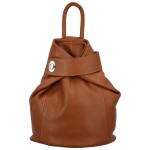 Stylový dámský kožený batůžek Oona, hnědá