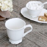 Chic Antique Porcelánový hrníček Provence 250 ml, bílá barva, porcelán