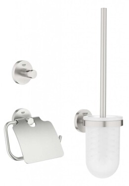 GROHE - Essentials Sada doplňků pro toaletu 3 v 1, supersteel 40407DC1