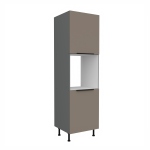 Vysoká skříňka pro vestavnou troubu Aria ANT 60 DP-210 2F Barva korpusu: Antracit, Barva dvířek: WH - Crystal white AFM