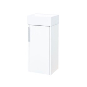 MEREO - Vigo, koupelnová skříňka s keramickým umývátkem, 33 cm, bílá CN350