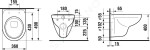 JIKA - Lyra plus Závěsné WC, bílá H8233820000001