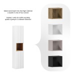 COMAD - Vysoká skříňka 2 dvířka NOVA WHITE 5907611663424