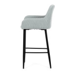 Barová židle, modrá, látka,AUB-V4009 BLUE6